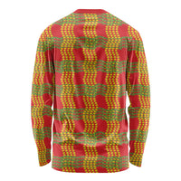 Aloha Hawaii Ilima Maile Lei Long Sleeve Shirt Palaka Inspired Hawaiian-plaid Red