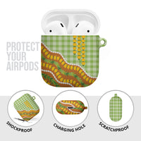 Hawaii Leis Palaka Motifs AirPods Case Pikake Pakalana Maile Ilima Kakau Style