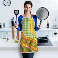 Hawaii Leis Palaka Motifs Apron Pikake Pakalana Maile Ilima Kakau Style