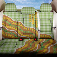 Hawaii Leis Palaka Motifs Back Car Seat Cover Pikake Pakalana Maile Ilima Kakau Style