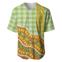 Hawaii Leis Palaka Motifs Baseball Jersey Pikake Pakalana Maile Ilima Kakau Style