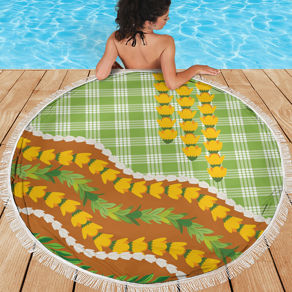 Hawaii Leis Palaka Motifs Beach Blanket Pikake Pakalana Maile Ilima Kakau Style