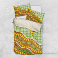 Hawaii Leis Palaka Motifs Bedding Set Pikake Pakalana Maile Ilima Kakau Style