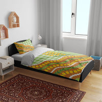 Hawaii Leis Palaka Motifs Bedding Set Pikake Pakalana Maile Ilima Kakau Style