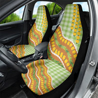 Hawaii Leis Palaka Motifs Car Seat Cover Pikake Pakalana Maile Ilima Kakau Style