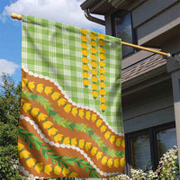 Hawaii Leis Palaka Motifs Garden Flag Pikake Pakalana Maile Ilima Kakau Style