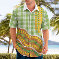 Hawaii Leis Palaka Motifs Hawaiian Shirt Pikake Pakalana Maile Ilima Kakau Style