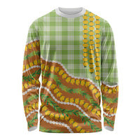 Hawaii Leis Palaka Motifs Long Sleeve Shirt Pikake Pakalana Maile Ilima Kakau Style