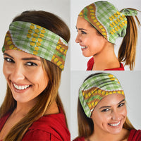 Hawaii Leis Palaka Motifs Neck Gaiter Pikake Pakalana Maile Ilima Kakau Style