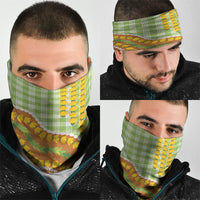 Hawaii Leis Palaka Motifs Neck Gaiter Pikake Pakalana Maile Ilima Kakau Style