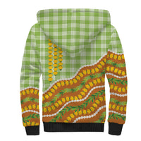 Hawaii Leis Palaka Motifs Sherpa Hoodie Pikake Pakalana Maile Ilima Kakau Style