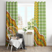 Hawaii Leis Palaka Motifs Window Curtain Pikake Pakalana Maile Ilima Kakau Style
