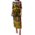 Marquesas Islands Family Matching Puletasi and Hawaiian Shirt Marquesan Tattoo Yellow Gradient - Polynesian Pride