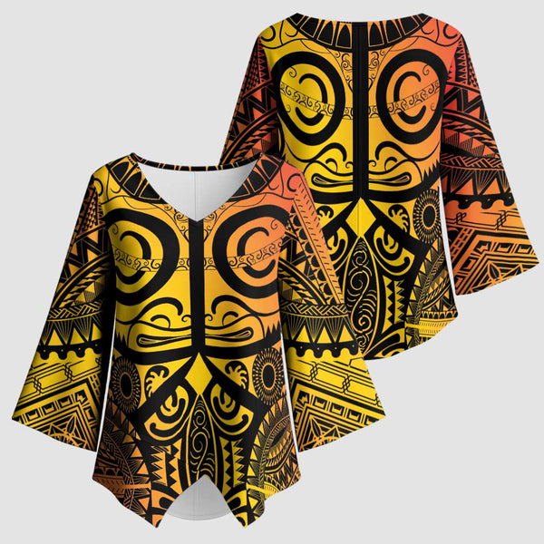 (Custom Personalised) Marquesas Islands Long Sleeve Shirt Marquesan Tattoo Unique Style - Black LT8 main image 1