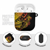 Gradient Marquesas Islands AirPods Case Marquesan Matatiki Hammerhead Shark Patutiki - Polynesian Pride