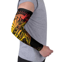 Gradient Marquesas Islands Arm Sleeves Marquesan Matatiki Hammerhead Shark Patutiki LT14 - Polynesian Pride