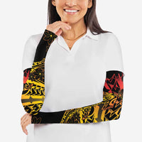 Gradient Marquesas Islands Arm Sleeves Marquesan Matatiki Hammerhead Shark Patutiki LT14 - Polynesian Pride