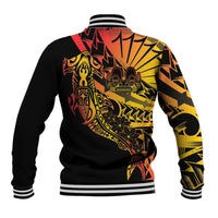 Gradient Marquesas Islands Baseball Jacket Marquesan Matatiki Hammerhead Shark Patutiki - Polynesian Pride