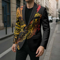 Gradient Marquesas Islands Blazer Marquesan Matatiki Hammerhead Shark Patutiki LT14 - Polynesian Pride