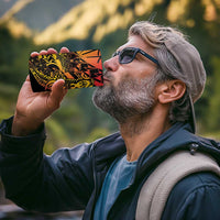 Gradient Marquesas Islands 4 in 1 Can Cooler Tumbler Marquesan Matatiki Hammerhead Shark Patutiki - Polynesian Pride