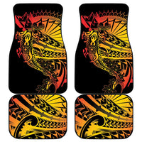 Gradient Marquesas Islands Car Mats Marquesan Matatiki Hammerhead Shark Patutiki - Polynesian Pride
