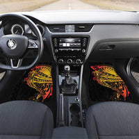 Gradient Marquesas Islands Car Mats Marquesan Matatiki Hammerhead Shark Patutiki - Polynesian Pride