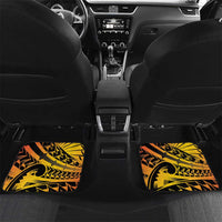 Gradient Marquesas Islands Car Mats Marquesan Matatiki Hammerhead Shark Patutiki - Polynesian Pride