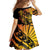 Gradient Marquesas Islands Family Matching Off Shoulder Maxi Dress and Hawaiian Shirt Marquesan Matatiki Hammerhead Shark Patutiki - Polynesian Pride