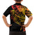 Gradient Marquesas Islands Family Matching Summer Maxi Dress and Hawaiian Shirt Marquesan Matatiki Hammerhead Shark Patutiki - Polynesian Pride
