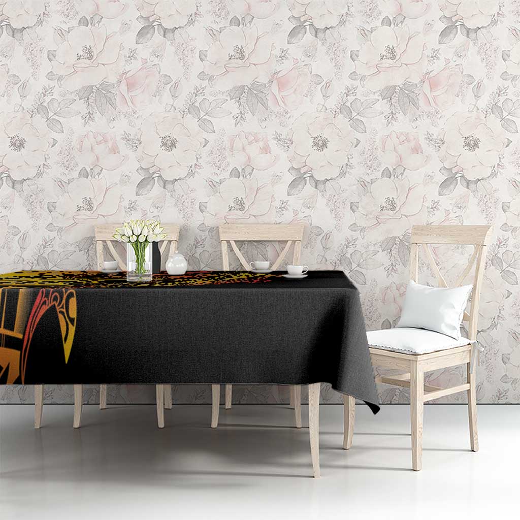 Gradient Marquesas Islands Tablecloth Marquesan Matatiki Hammerhead Shark Patutiki - Polynesian Pride