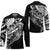 Black White Marquesas Islands Hockey Jersey Marquesan Matatiki Hammerhead Shark Patutiki - Polynesian Pride