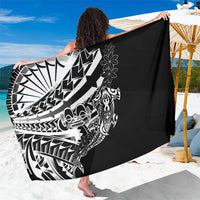 Black White Marquesas Islands Sarong Marquesan Matatiki Hammerhead Shark Patutiki - Polynesian Pride