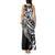 Black White Marquesas Islands Tank Maxi Dress Marquesan Matatiki Hammerhead Shark Patutiki - Polynesian Pride