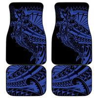 Blue Marquesas Islands Car Mats Marquesan Matatiki Hammerhead Shark Patutiki - Polynesian Pride
