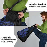 Blue Marquesas Islands Grocery Bag Marquesan Matatiki Hammerhead Shark Patutiki - Polynesian Pride