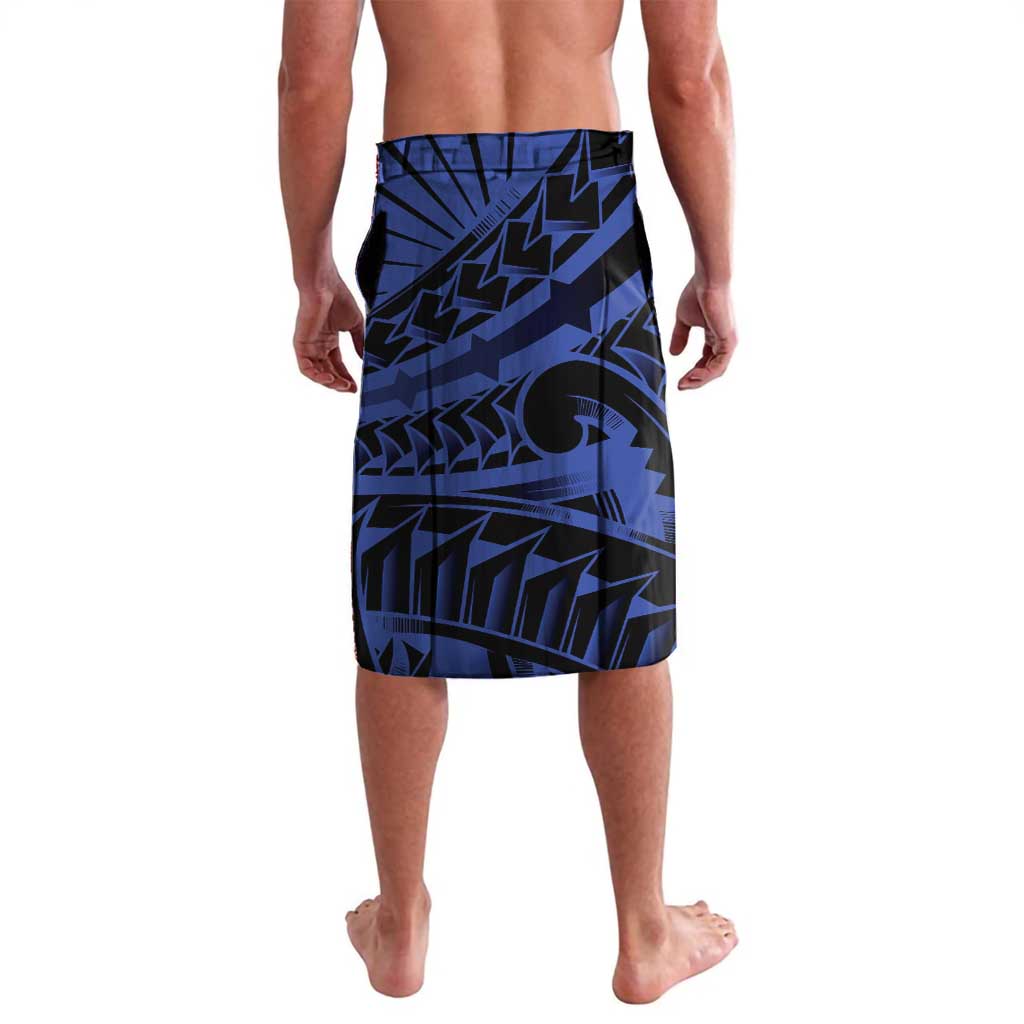 Blue Marquesas Islands Lavalava Marquesan Matatiki Hammerhead Shark Patutiki - Polynesian Pride