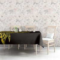 Yellow Marquesas Islands Tablecloth Marquesan Matatiki Hammerhead Shark Patutiki - Polynesian Pride