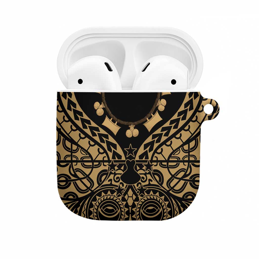 Austral Islands AirPods Case Tuhaa Pae Penu Stars Necklace Gold - Polynesian Pride