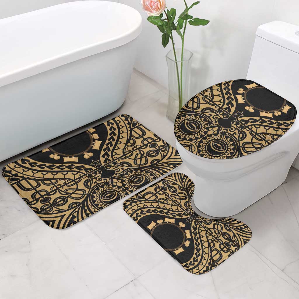 Austral Islands Bathroom Set Tuhaa Pae Penu Stars Necklace Gold - Polynesian Pride