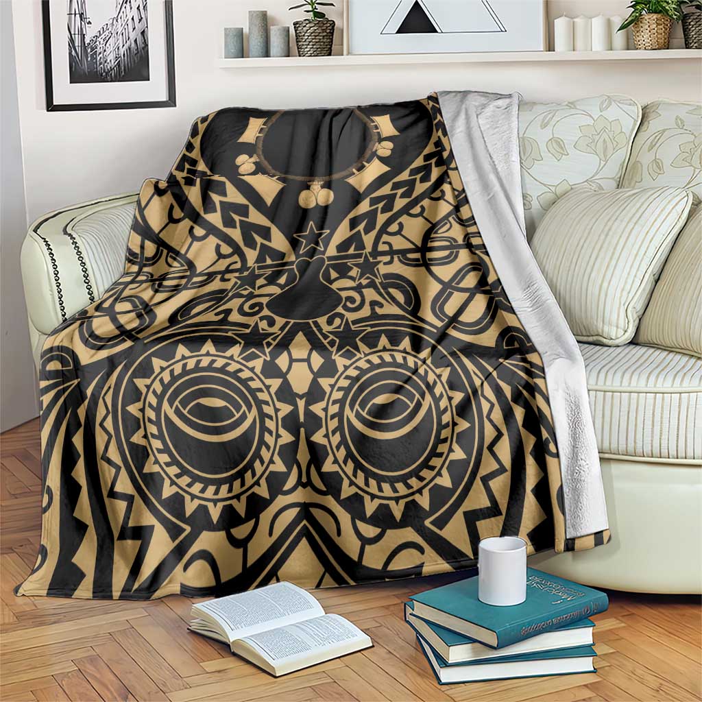 Austral Islands Blanket Tuhaa Pae Penu Stars Necklace Gold - Polynesian Pride