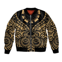 Austral Islands Bomber Jacket Tuhaa Pae Penu Stars Necklace Gold - Polynesian Pride