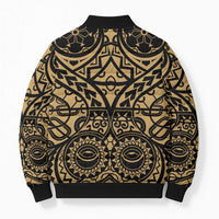 Austral Islands Bomber Puffer Jacket Tuhaa Pae Penu Stars Necklace Gold - Polynesian Pride