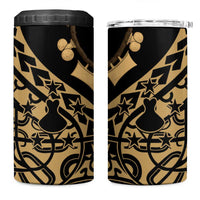 Austral Islands 4 in 1 Can Cooler Tumbler Tuhaa Pae Penu Stars Necklace Gold - Polynesian Pride