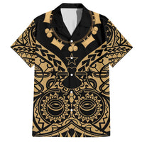 Austral Islands Family Matching Long Sleeve Bodycon Dress and Hawaiian Shirt Tuhaa Pae Penu Stars Necklace Gold - Polynesian Pride