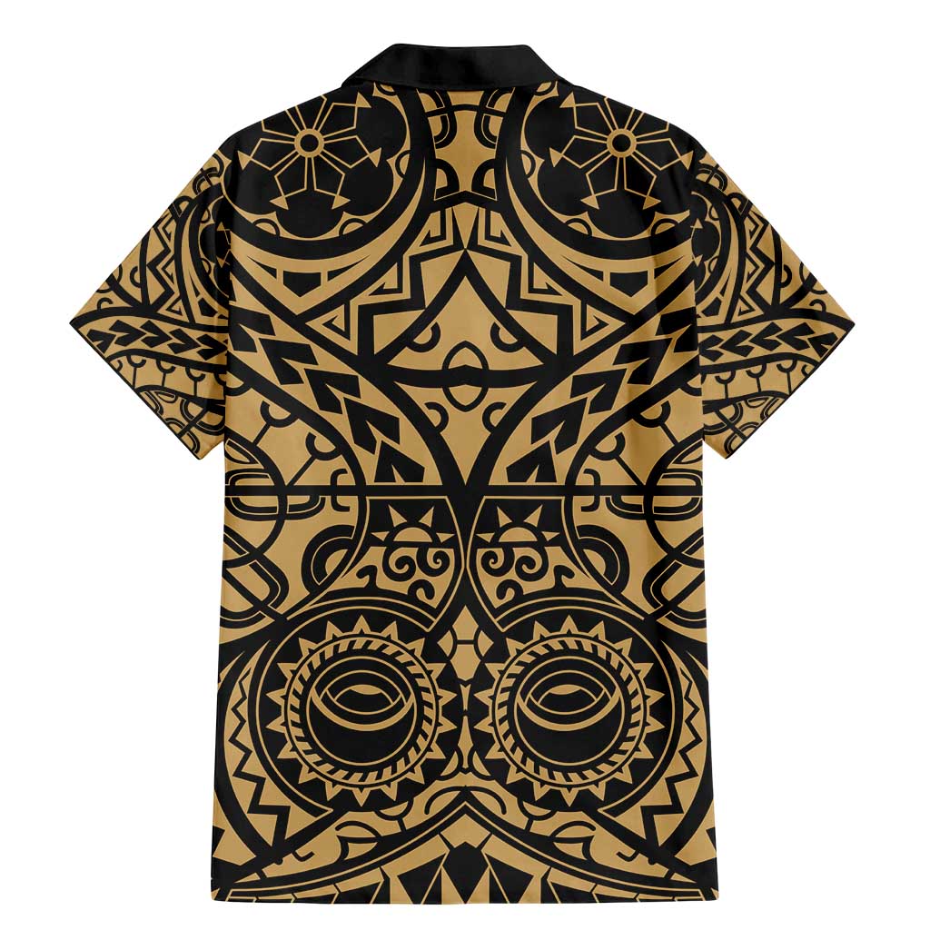 Austral Islands Family Matching Mermaid Dress and Hawaiian Shirt Tuhaa Pae Penu Stars Necklace Gold - Polynesian Pride