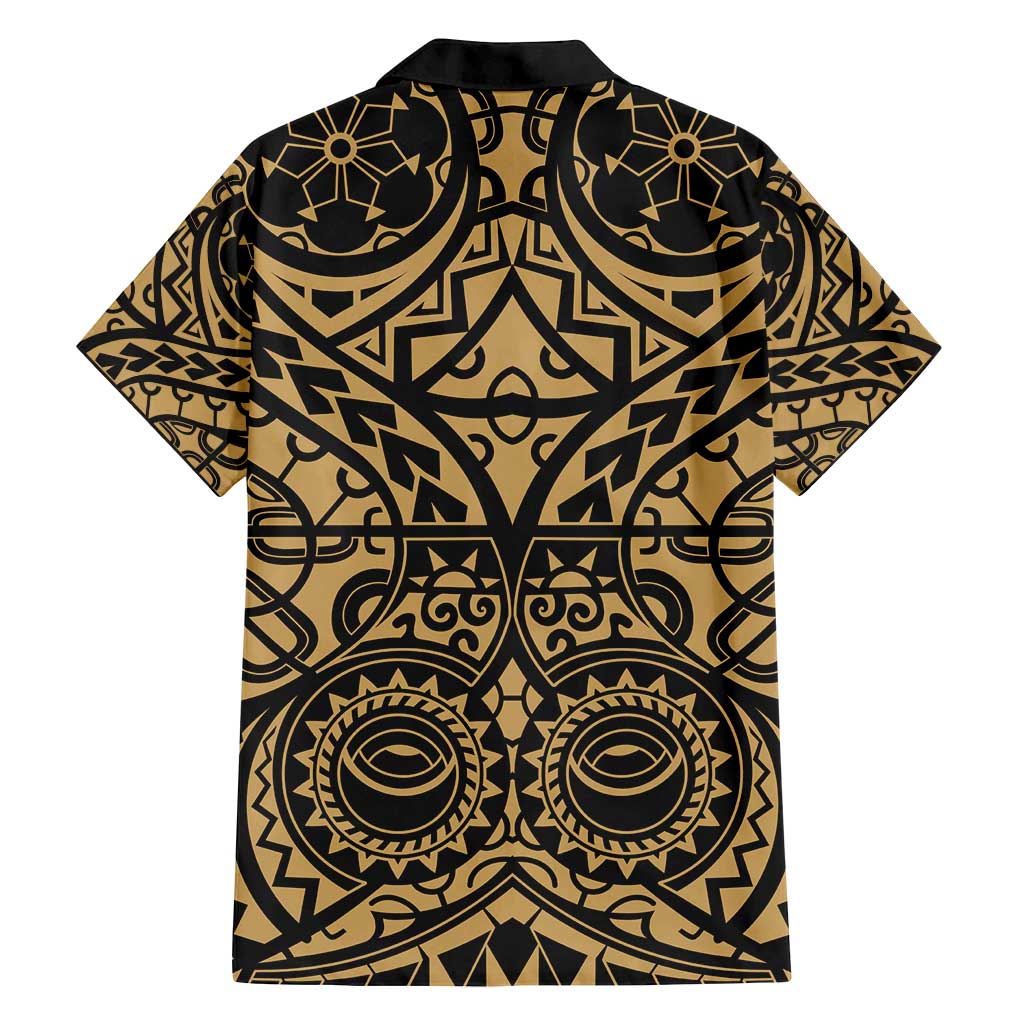 Austral Islands Family Matching Tank Maxi Dress and Hawaiian Shirt Tuhaa Pae Penu Stars Necklace Gold - Polynesian Pride