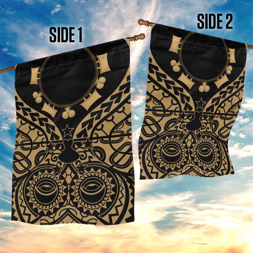 Austral Islands Garden Flag Tuhaa Pae Penu Stars Necklace Gold - Polynesian Pride