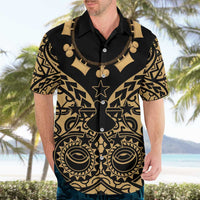 Austral Islands Hawaiian Shirt Tuhaa Pae Penu Stars Necklace Gold - Polynesian Pride