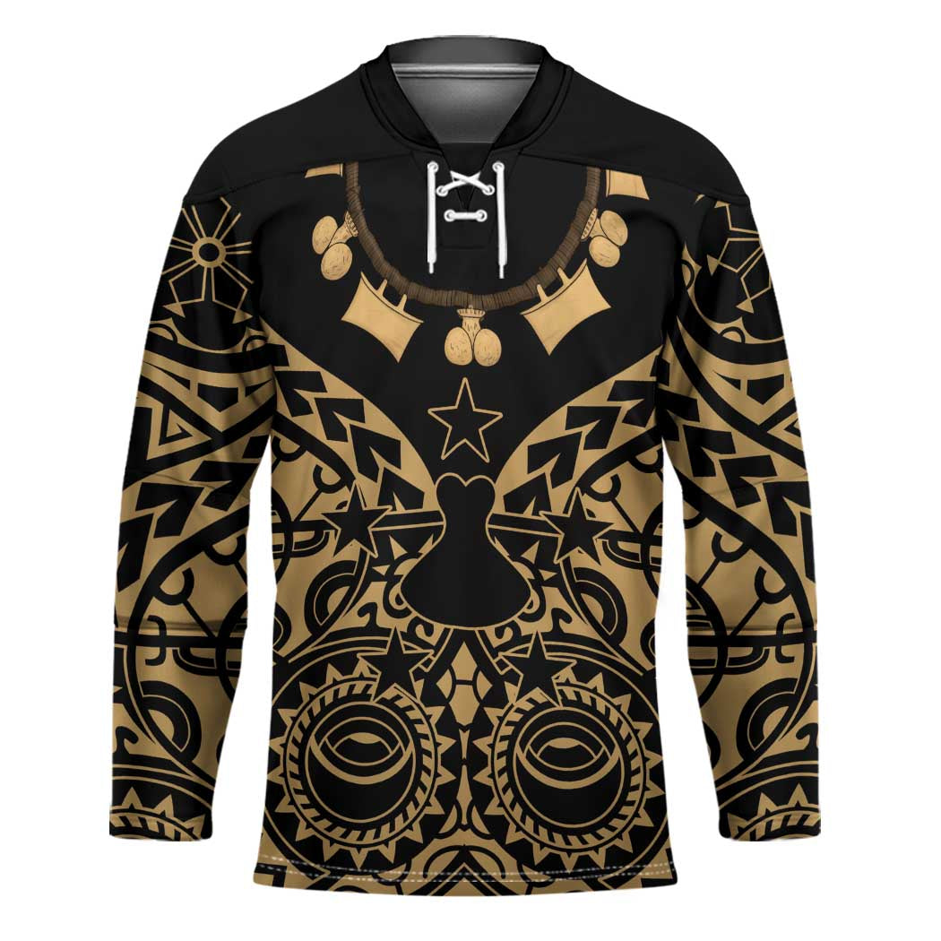 Austral Islands Hockey Jersey Tuhaa Pae Penu Stars Necklace Gold - Polynesian Pride