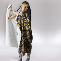 Austral Islands Hooded Blanket Tuhaa Pae Penu Stars Necklace Gold - Polynesian Pride